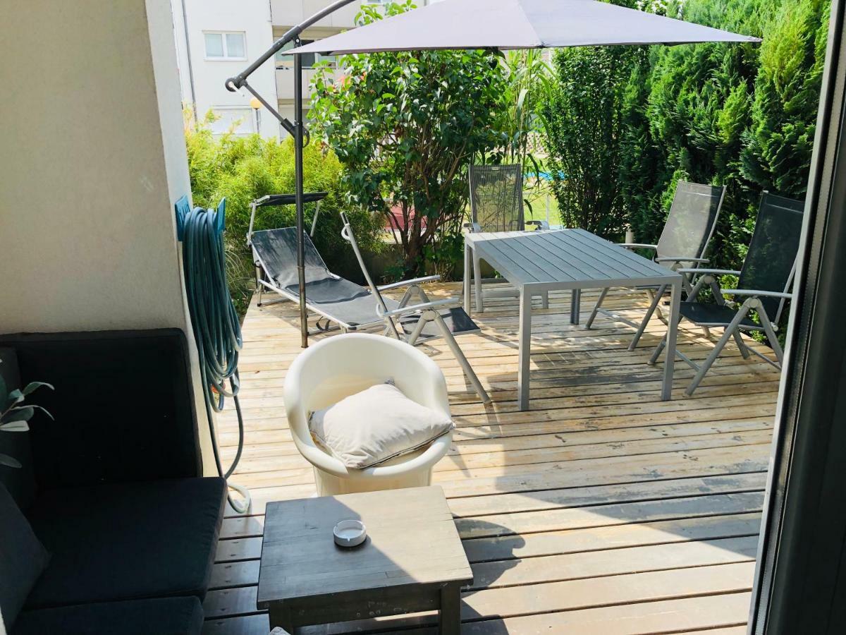 25H Garden Apartment Plus Private Beach ノイジードル・アム・ゼー エクステリア 写真