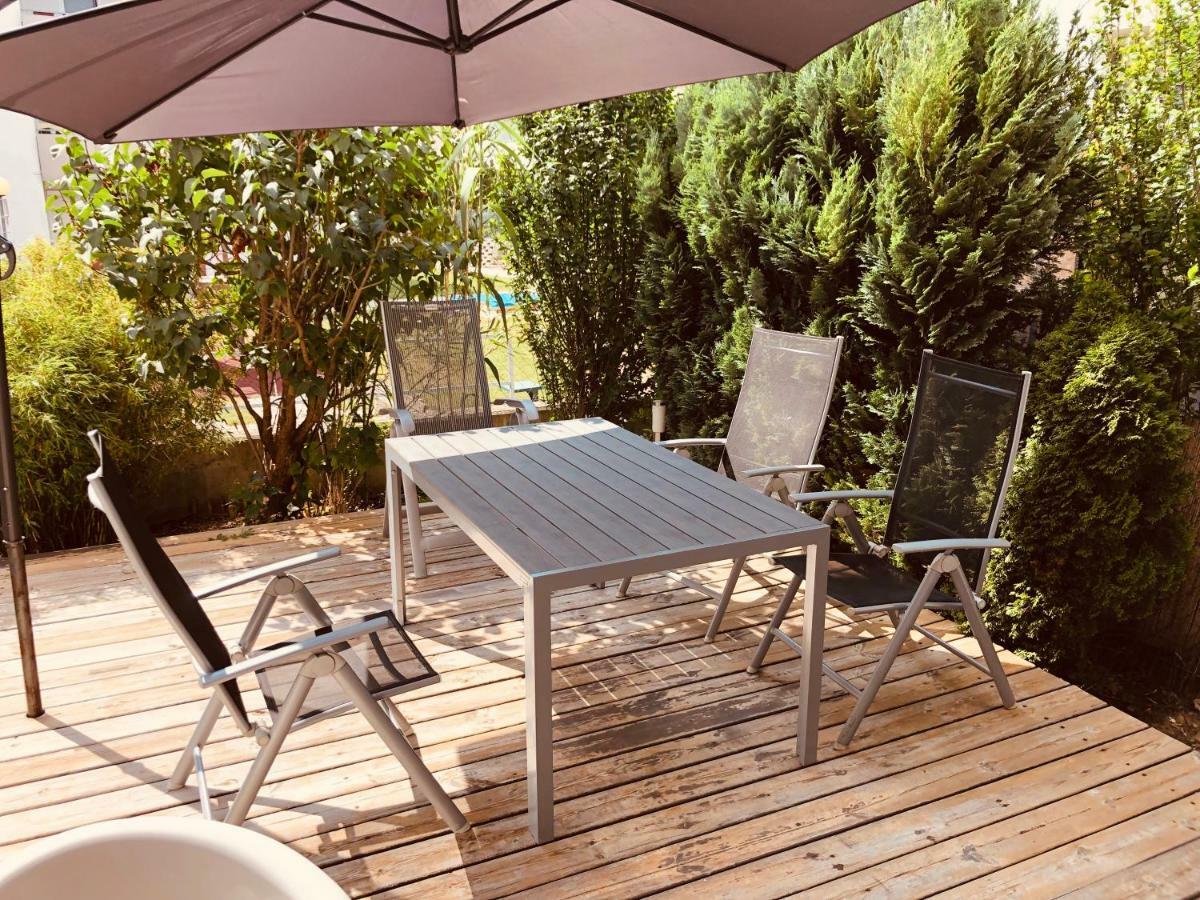 25H Garden Apartment Plus Private Beach ノイジードル・アム・ゼー エクステリア 写真